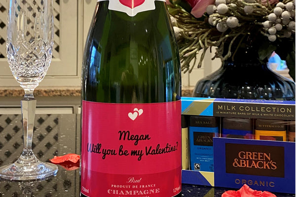 Personalised Valentine's Day Champagne Bottle